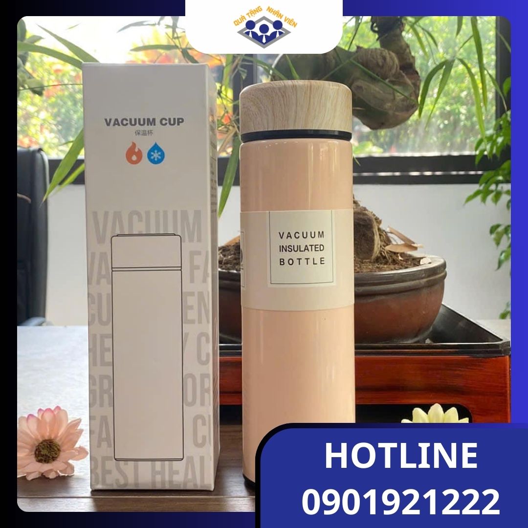 Bình giữ nhiệt nắp vân gỗ