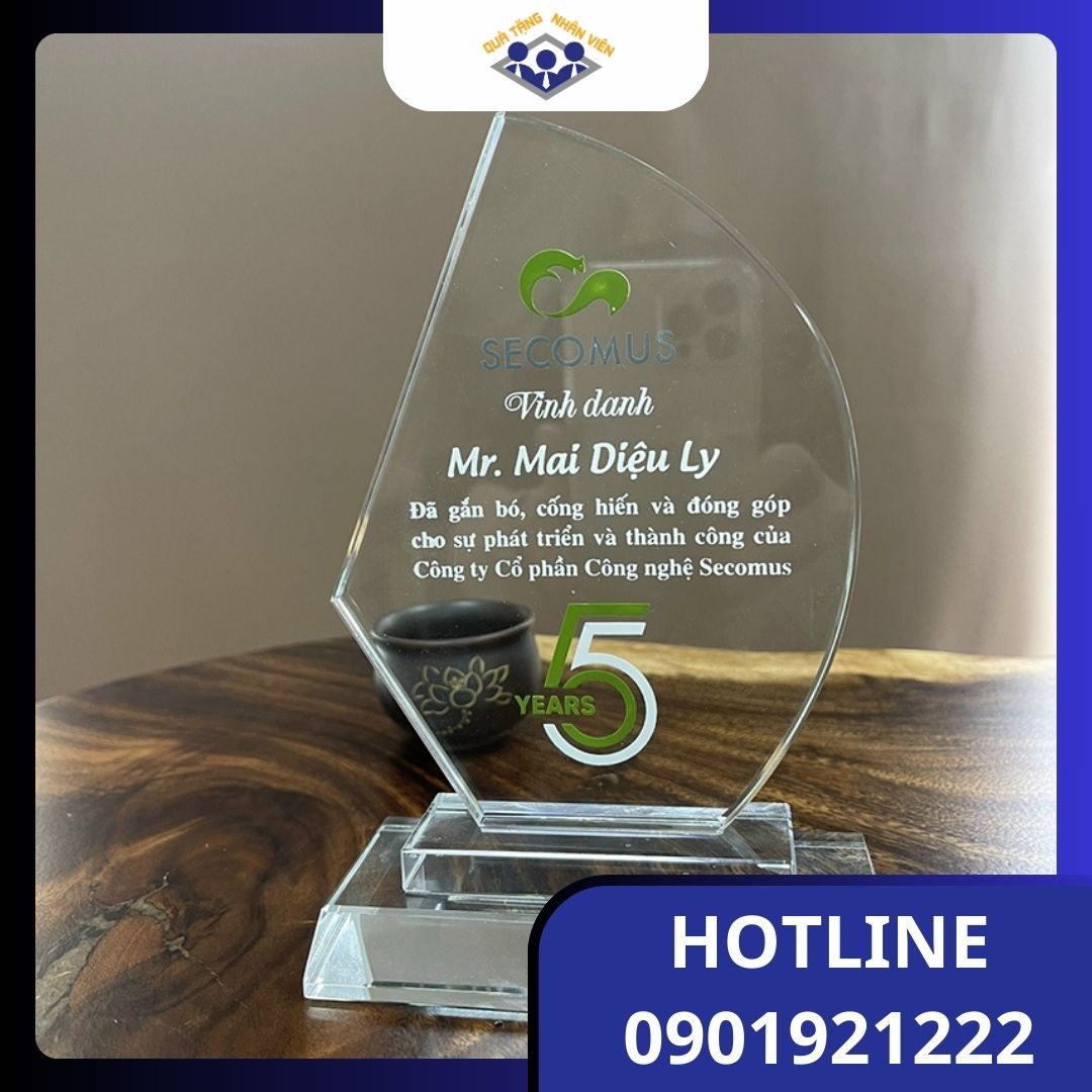 Cúp vinh danh in theo yêu cầu