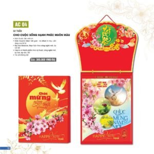 Lịch 52 Tuần 2027 AC Mẫu AC04 - Cho Cuộc Sống Hạnh Phúc Muôn Màu (15  x  16 cm) Quà Tết Tri Ân Cán Bộ Nhân Viên in logo doanh nghiệp quà tặng Tết tại Quà Tặng Nhân Viên SG