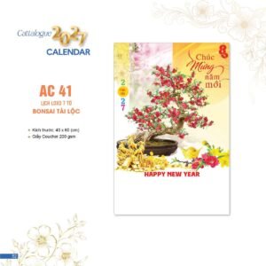 Lịch Bloc 2027 AC Mẫu AC41 (40 x 60 cm) Quà Tết Tri Ân Cán Bộ Nhân Viên in logo doanh nghiệp quà tặng Tết tại Quà Tặng Nhân Viên SG