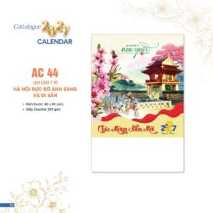 Lịch Bloc 2027 AC Mẫu AC44 (40 x 60 cm) Quà Tết Tri Ân Cán Bộ Nhân Viên in logo doanh nghiệp quà tặng Tết tại Quà Tặng Nhân Viên SG