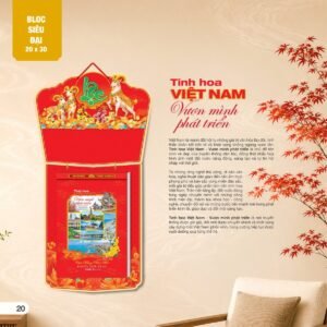 quà tặng nhân viên cuối năm tại tphcm Lịch Bloc Siêu Đại 2027 AH Mẫu AH09 (20 x 30cm) Quà Tết Tri Ân Cán Bộ Nhân Viên