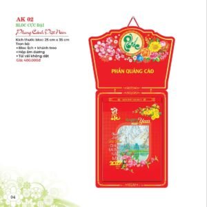 Lịch Bloc 2027 AK Mẫu AK02 (29 x 41 cm) Quà Tết Tri Ân Cán Bộ Nhân Viên in logo doanh nghiệp quà tặng Tết tại Quà Tặng Nhân Viên SG