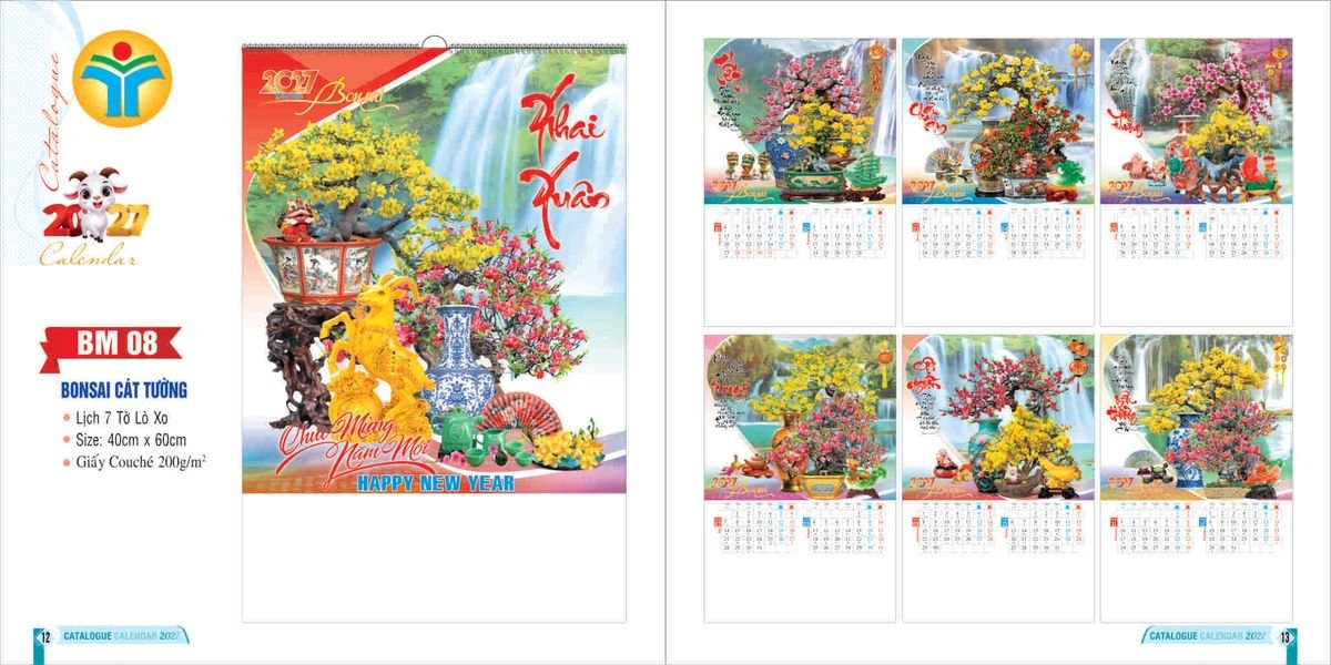 Lịch 7 Tờ Lò Xo 2027 Bình Minh BM06 Quà Tết Tri Ân Cán Bộ Nhân Viên Lịch 7 Tờ Lò Xo 2027 Bình Minh BM06 Quà Tết Tri Ân Cán Bộ Nhân Viên
