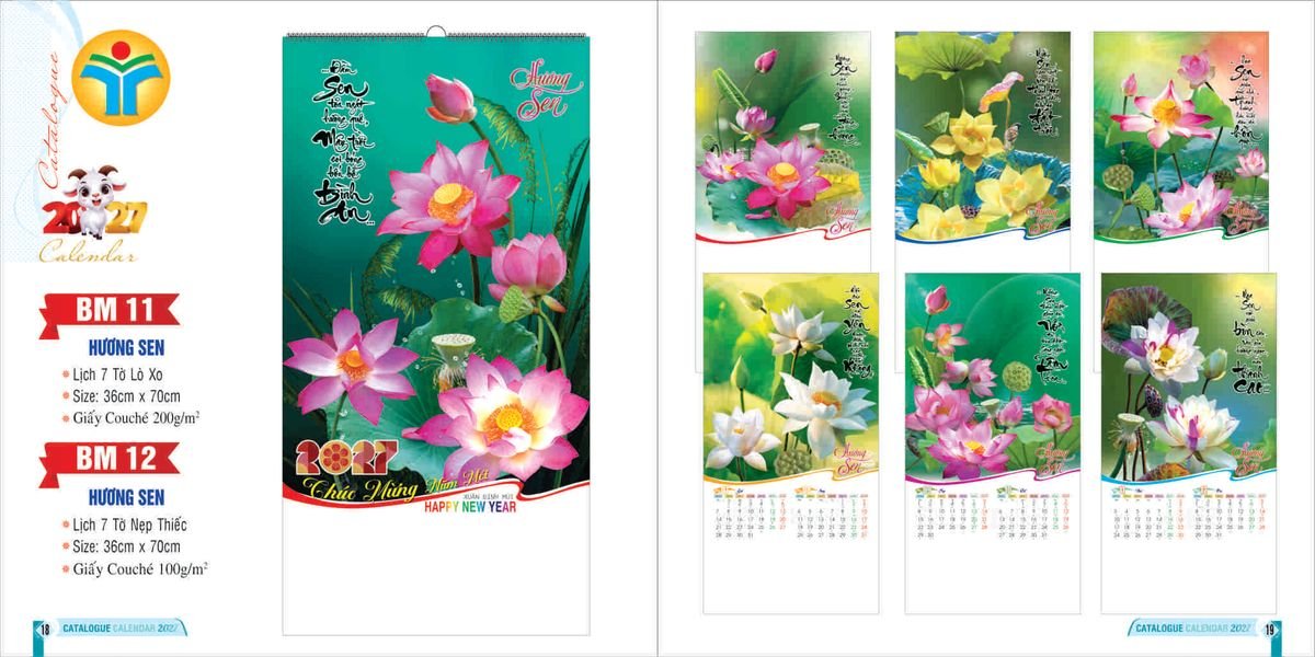 Lịch 7 Tờ Lò Xo 2027 Bình Minh BM09 Quà Tết Tri Ân Cán Bộ Nhân Viên Lịch 7 Tờ Lò Xo 2027 Bình Minh BM09 Quà Tết Tri Ân Cán Bộ Nhân Viên