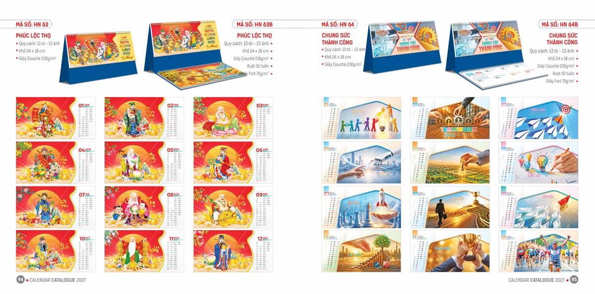 Lịch Bloc Hoa Niên 2027 Đông Phương DPHN46 Quà Tết Tri Ân Cán Bộ Nhân Viên