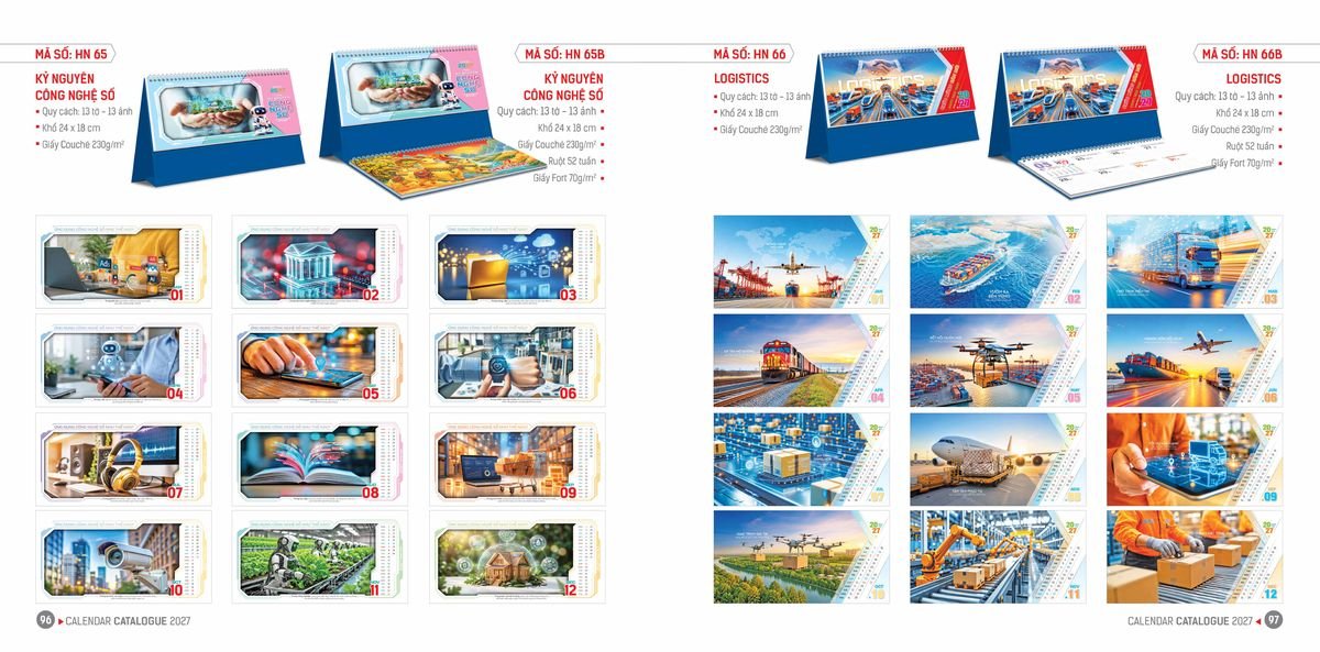 Lịch Bloc Hoa Niên 2027 Đông Phương DPHN47 Quà Tết Tri Ân Cán Bộ Nhân Viên