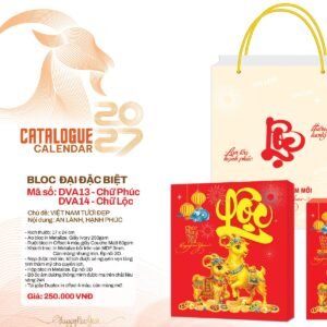 Lịch Bloc Đại Đặc Biệt 2027 DVA Mẫu DVA13 (17 x 24cm) Quà Tết Tri Ân Cán Bộ Nhân Viên in logo doanh nghiệp quà tặng Tết tại Quà Tặng Nhân Viên SG