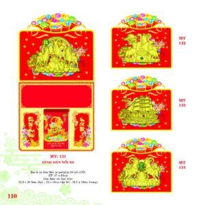Bìa Lò Xo Dán Bloc 2027 MT Mẫu MT133 (37 x 68cm) Quà Tết Tri Ân Cán Bộ Nhân Viên in logo doanh nghiệp quà tặng Tết tại Quà Tặng Nhân Viên SG