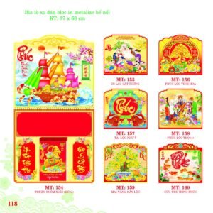 Bìa Lò Xo Dán Bloc 2027 MT Mẫu MT159 (37 x 68cm) Quà Tết Tri Ân Cán Bộ Nhân Viên in logo doanh nghiệp quà tặng Tết tại Quà Tặng Nhân Viên SG