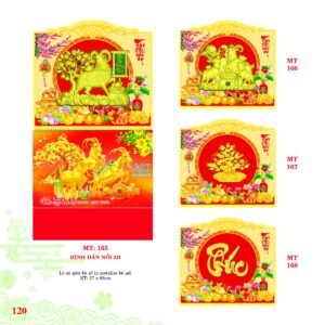 Lịch Treo Tường Lò Xo 2027 MT Mẫu MT167 (37 x 68cm) Quà Tết Tri Ân Cán Bộ Nhân Viên in logo doanh nghiệp quà tặng Tết tại Quà Tặng Nhân Viên SG