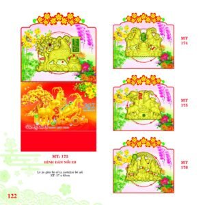 Lịch Treo Tường Lò Xo 2027 MT Mẫu MT176 (37 x 68cm) Quà Tết Tri Ân Cán Bộ Nhân Viên in logo doanh nghiệp quà tặng Tết tại Quà Tặng Nhân Viên SG