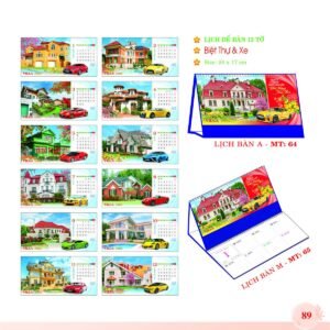 Lịch Để Bàn 2027 MT Mẫu MT65 (24 x 17cm) Quà Tết Tri Ân Cán Bộ Nhân Viên in logo doanh nghiệp quà tặng Tết tại Quà Tặng Nhân Viên SG