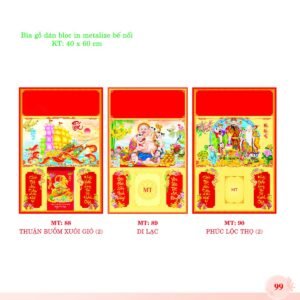 Bìa Lò Xo Dán Bloc 2027 MT Mẫu MT88 (40 x 60cm) Quà Tết Tri Ân Cán Bộ Nhân Viên in logo doanh nghiệp quà tặng Tết tại Quà Tặng Nhân Viên SG