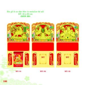 Bìa Lò Xo Dán Bloc 2027 MT Mẫu MT92 (30 x 60cm) Quà Tết Tri Ân Cán Bộ Nhân Viên in logo doanh nghiệp quà tặng Tết tại Quà Tặng Nhân Viên SG