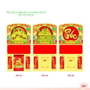 Bìa Lò Xo Dán Bloc 2027 MT Mẫu MT94 (30 x 60cm) Quà Tết Tri Ân Cán Bộ Nhân Viên in logo doanh nghiệp quà tặng Tết tại Quà Tặng Nhân Viên SG