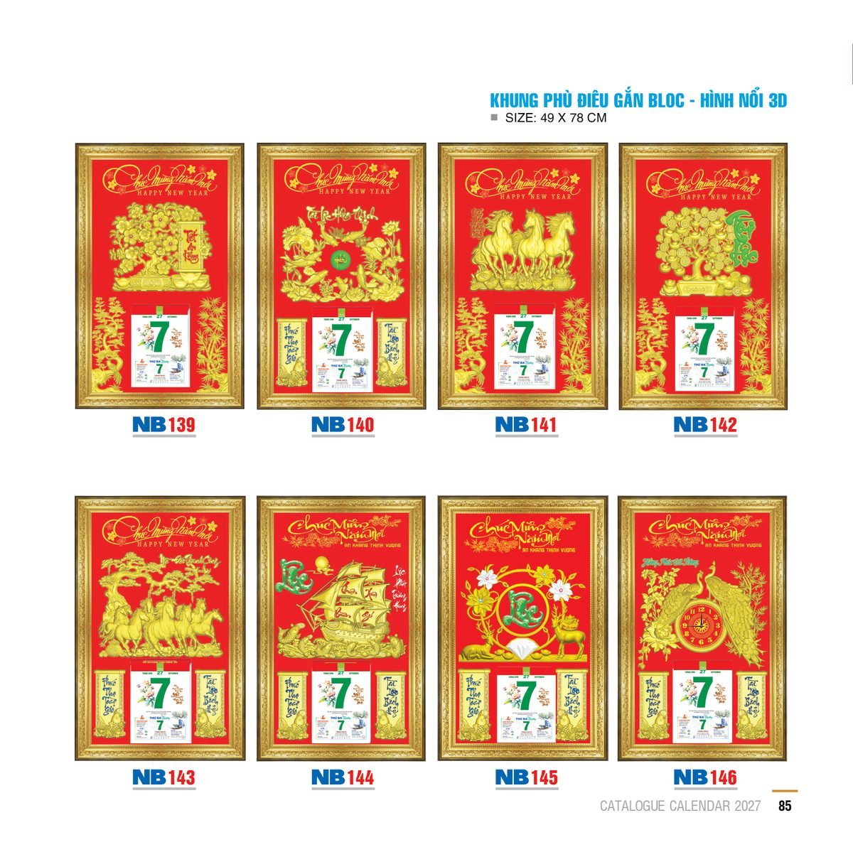 Lịch Bloc 2027 NB Mẫu NB142 (49 x 78 cm) Quà Tết Tri Ân Cán Bộ Nhân Viên Lịch Bloc 2027 NB Mẫu NB142 (49 x 78 cm) Quà Tết Tri Ân Cán Bộ Nhân Viên in logo doanh nghiệp quà tặng Tết tại Quà Tặng Nhân Viên SG