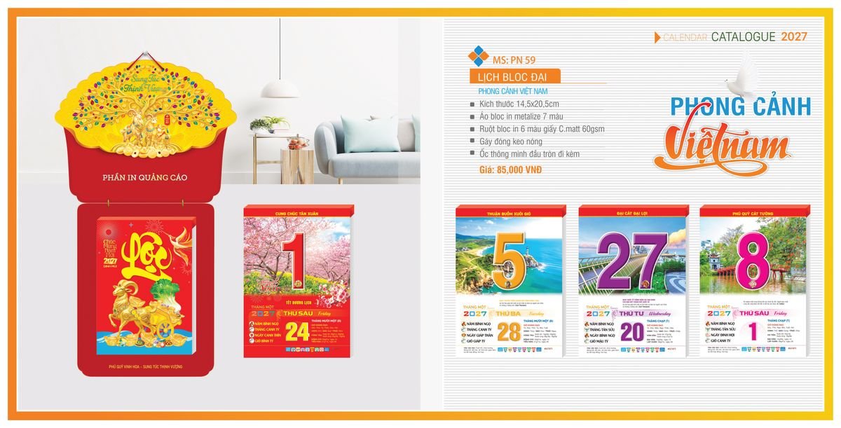 Lịch Bloc TPN 2027 TPNBLOC66 Quà Tết Tri Ân Cán Bộ Nhân Viên Lịch Bloc TPN 2027 TPNBLOC66 Quà Tết Tri Ân Cán Bộ Nhân Viên