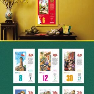 Lịch Bloc 2027 VHVN Mẫu VHVN 05 (29 x 41 cm) Quà Tết Tri Ân Cán Bộ Nhân Viên in logo - Quà Tặng Nhân Viên Sài Gòn