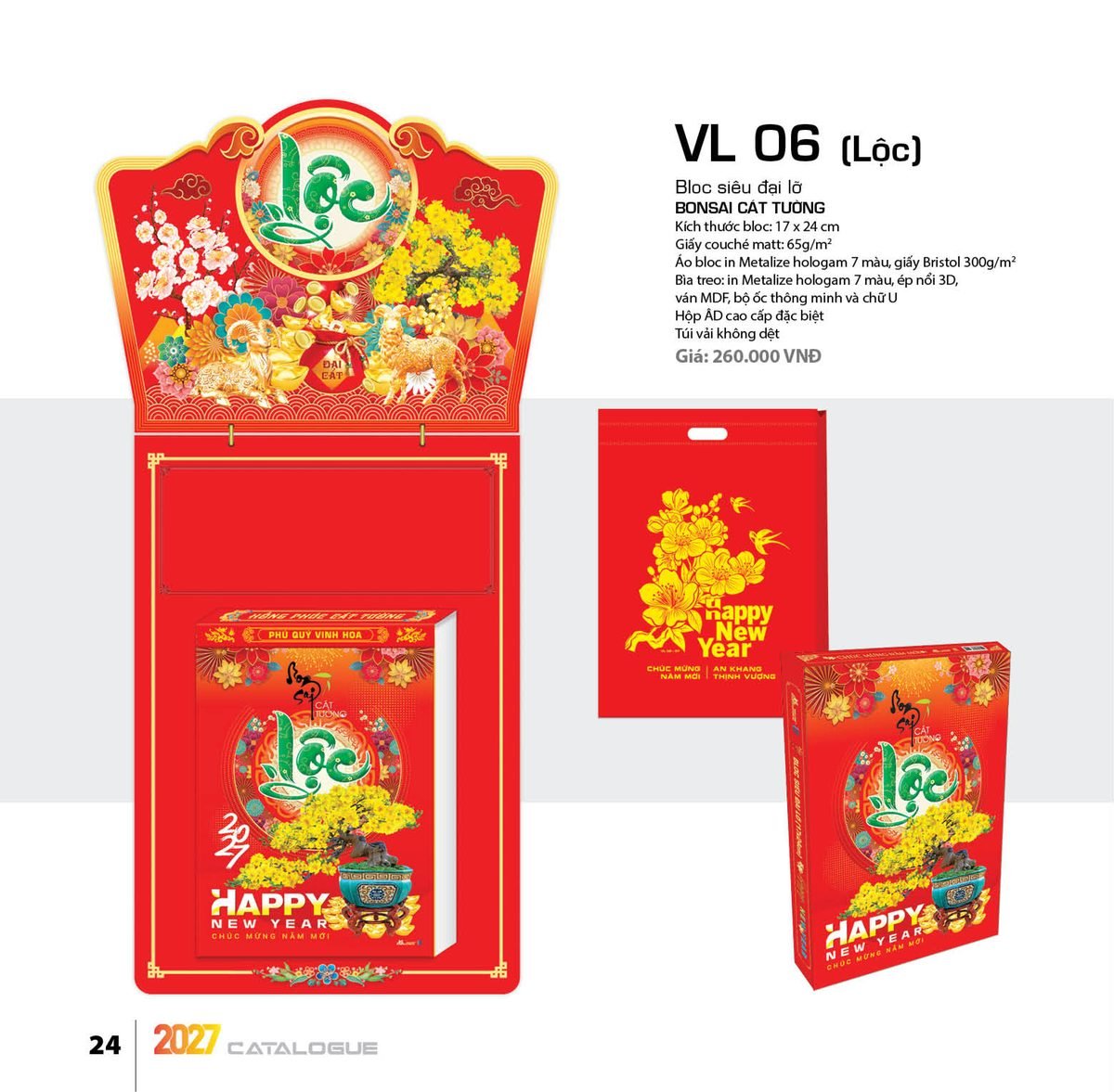 Lịch Bloc Siêu Đại 2027 VL Mẫu VL06 (17 x 24cm) Quà Tết Tri Ân Cán Bộ Nhân Viên Lịch Bloc Siêu Đại 2027 VL Mẫu VL06 (17 x 24cm) Quà Tết Tri Ân Cán Bộ Nhân Viên in logo doanh nghiệp quà tặng Tết tại Quà Tặng Nhân Viên SG
