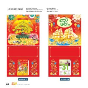 Lịch Treo Tường Lò Xo 2027 VL Mẫu VLLXG13 (13 x 19cm) Quà Tết Tri Ân Cán Bộ Nhân Viên in logo doanh nghiệp quà tặng Tết tại Quà Tặng Nhân Viên SG