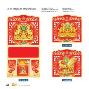 Lịch Treo Tường Lò Xo 2027 VL Mẫu VLLXG23 (37 x 70cm) Quà Tết Tri Ân Cán Bộ Nhân Viên in logo doanh nghiệp quà tặng Tết tại Quà Tặng Nhân Viên SG