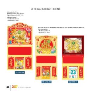 Lịch Treo Tường Lò Xo 2027 VL Mẫu VLLXG29 (37 x 70cm) Quà Tết Tri Ân Cán Bộ Nhân Viên in logo doanh nghiệp quà tặng Tết tại Quà Tặng Nhân Viên SG