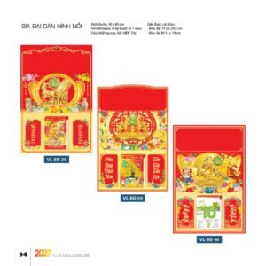 Lịch Bìa Treo 2027 VL Mẫu VLST (40 x 60cm) Quà Tết Tri Ân Cán Bộ Nhân Viên in logo doanh nghiệp quà tặng Tết tại Quà Tặng Nhân Viên SG